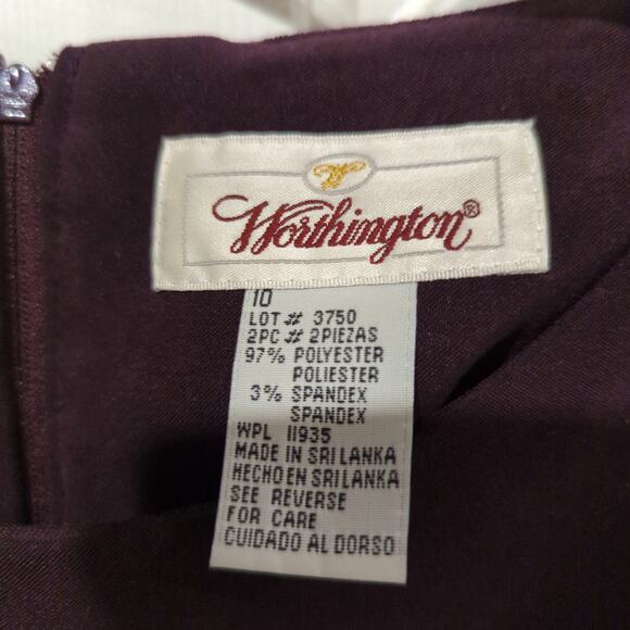 Vintage Worthington Velvet Look Sheath Dress, EUC, 10 - Picture 3 of 5